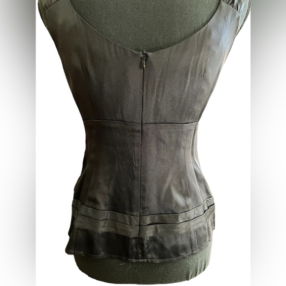 Nanette Lepore Silk Beaded Art Deco Top - Picture 7 of 10